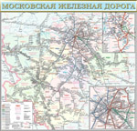 "Карта Московская железная дорога." (Масштаб 1 : 500 тыс.)