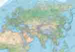 "Физическая карта Евразии." (Масштаб 1 : 4 млн.)